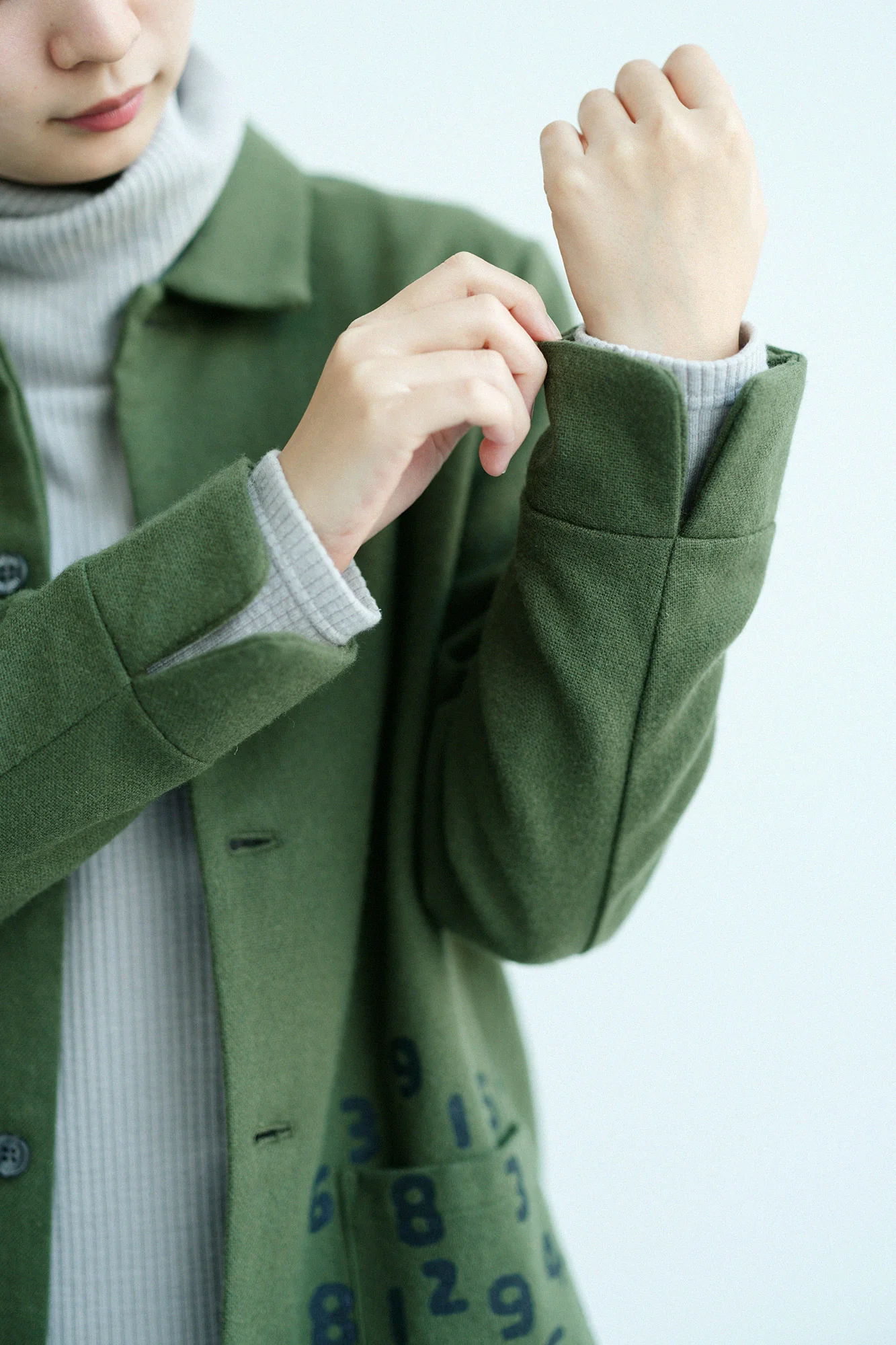 コーデュラ(R) コンバットウール 衿付ジャケット/モスグリーン - Image 7