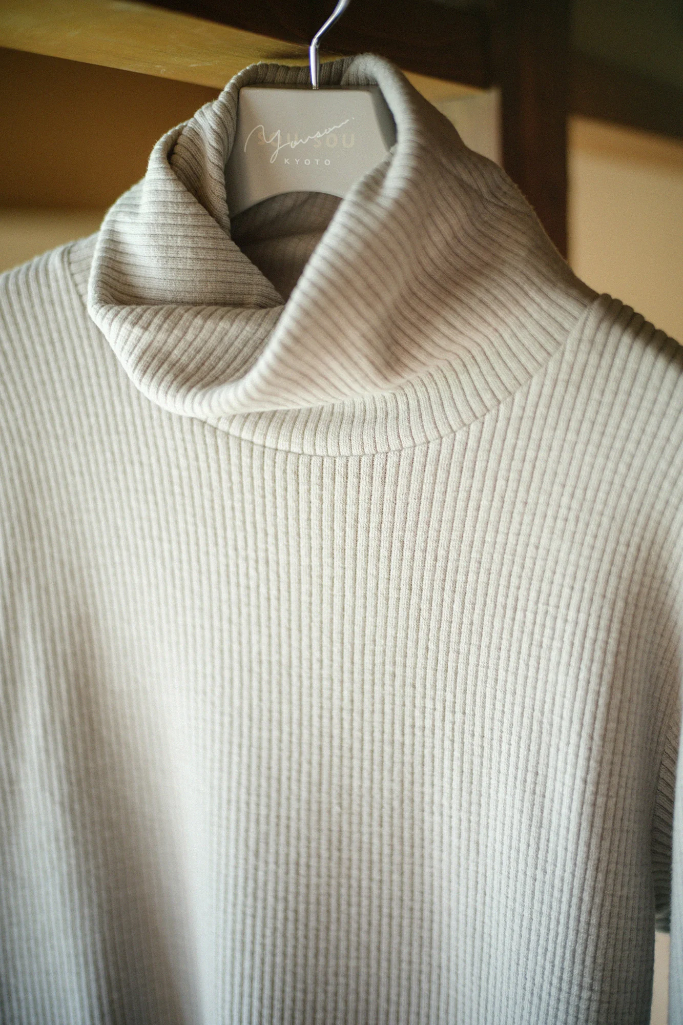 【net限定】ソフトサーモ(R) リブニット ツイストタートル L/S/スカイグレー - Image 11