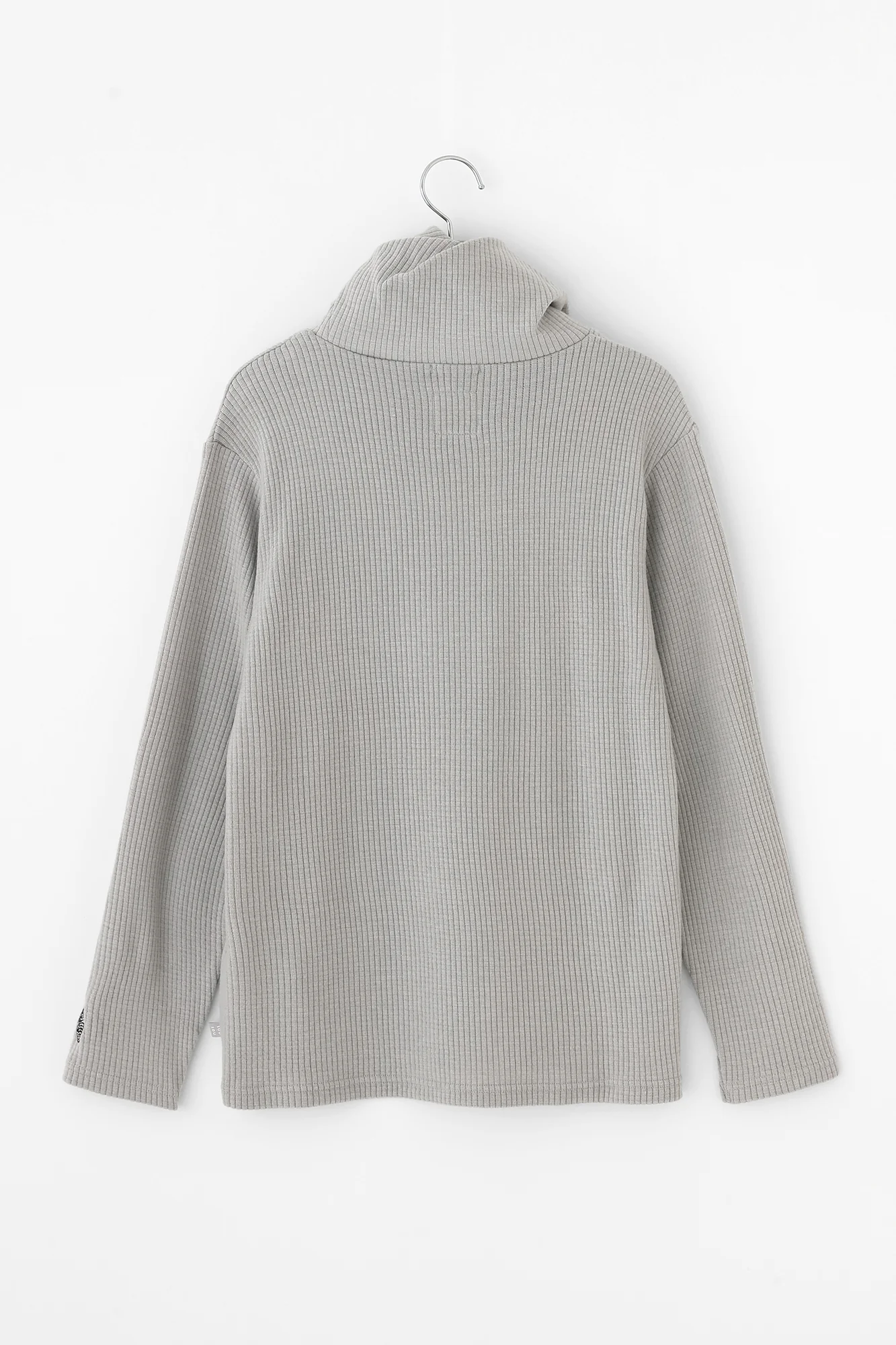 【net限定】ソフトサーモ(R) リブニット ツイストタートル L/S/スカイグレー - Image 14