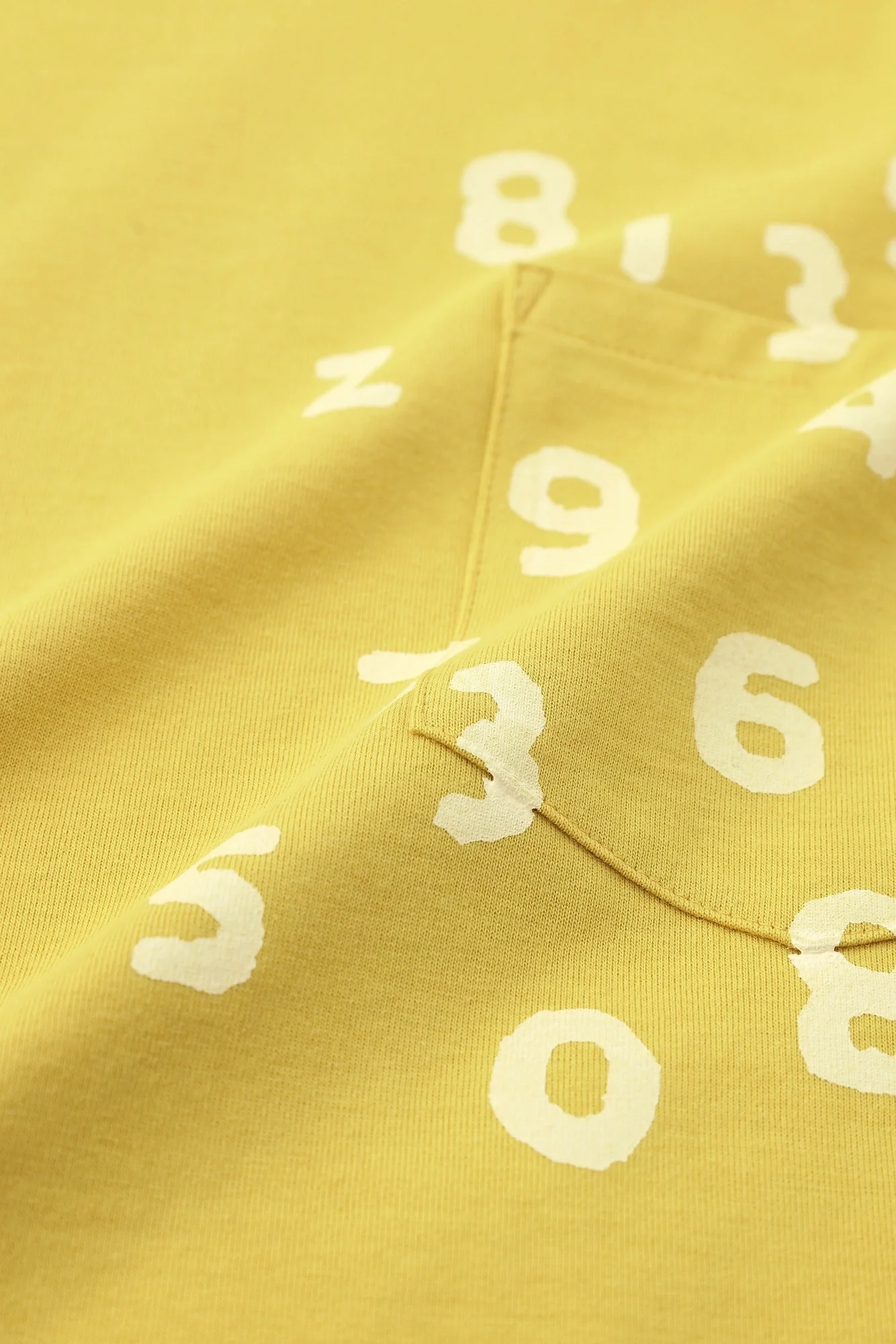 プレーティング天竺 長袖ポケットTシャツ/イエロー - Image 8