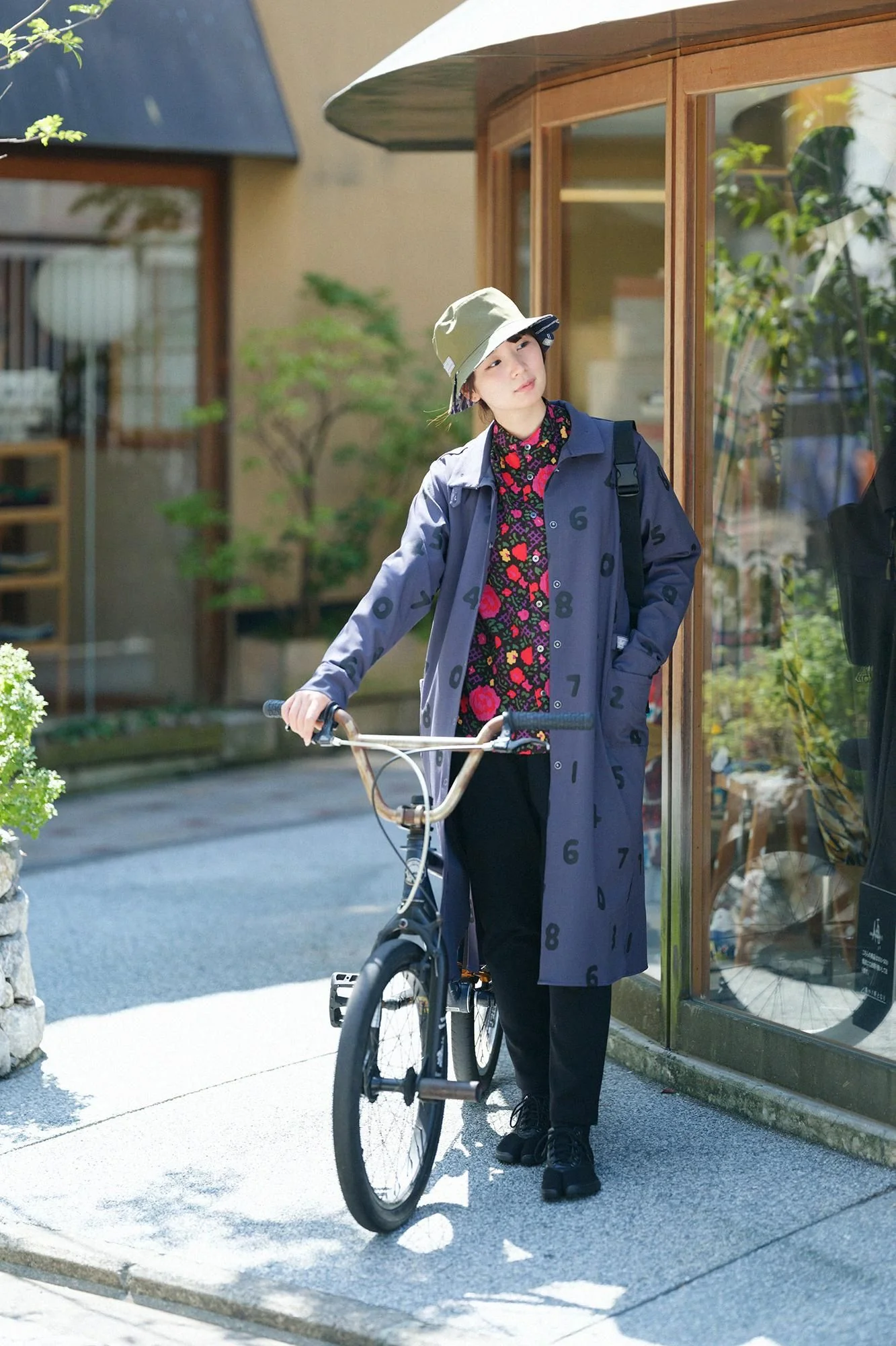 高島縮 20/20 スタンドカラーシャツ/薔薇(ばら) - Image 6