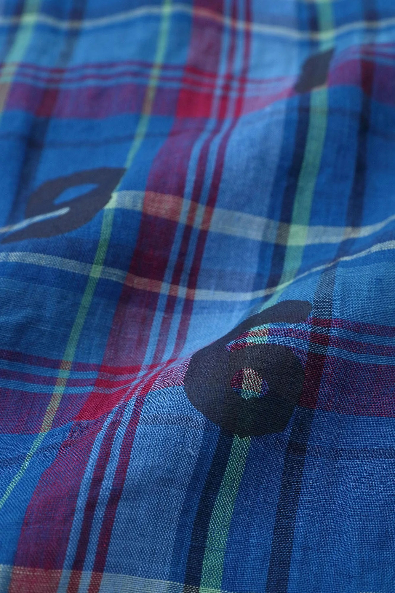 【net限定】リネンチェック 半袖シャツ／SO-SU-U ブルー×レッド - Image 13