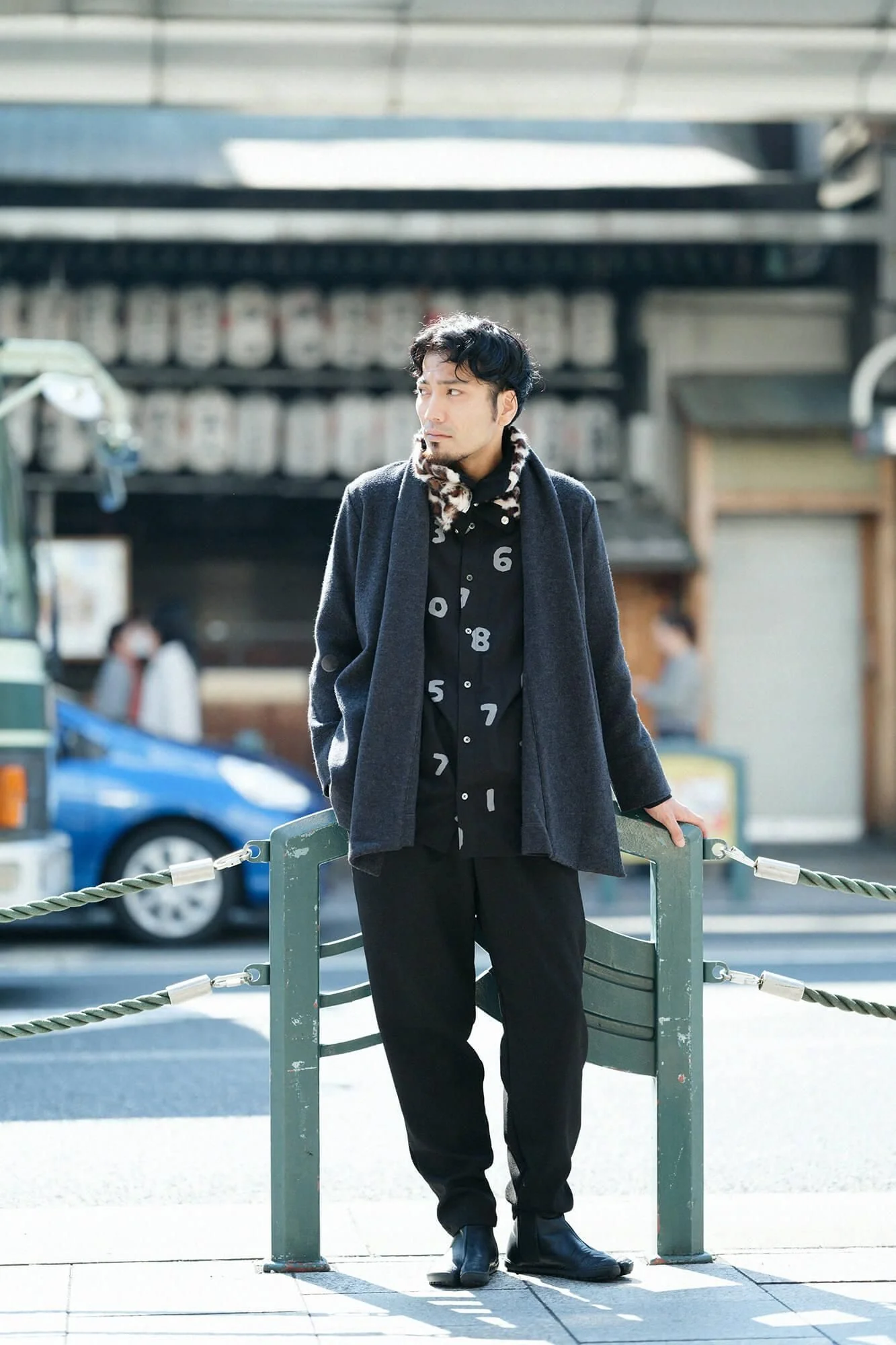 【net限定】起毛ツイル スタンドカラーシャツSP/SO-SU-U 濡羽色(ぬればいろ) - Image 14
