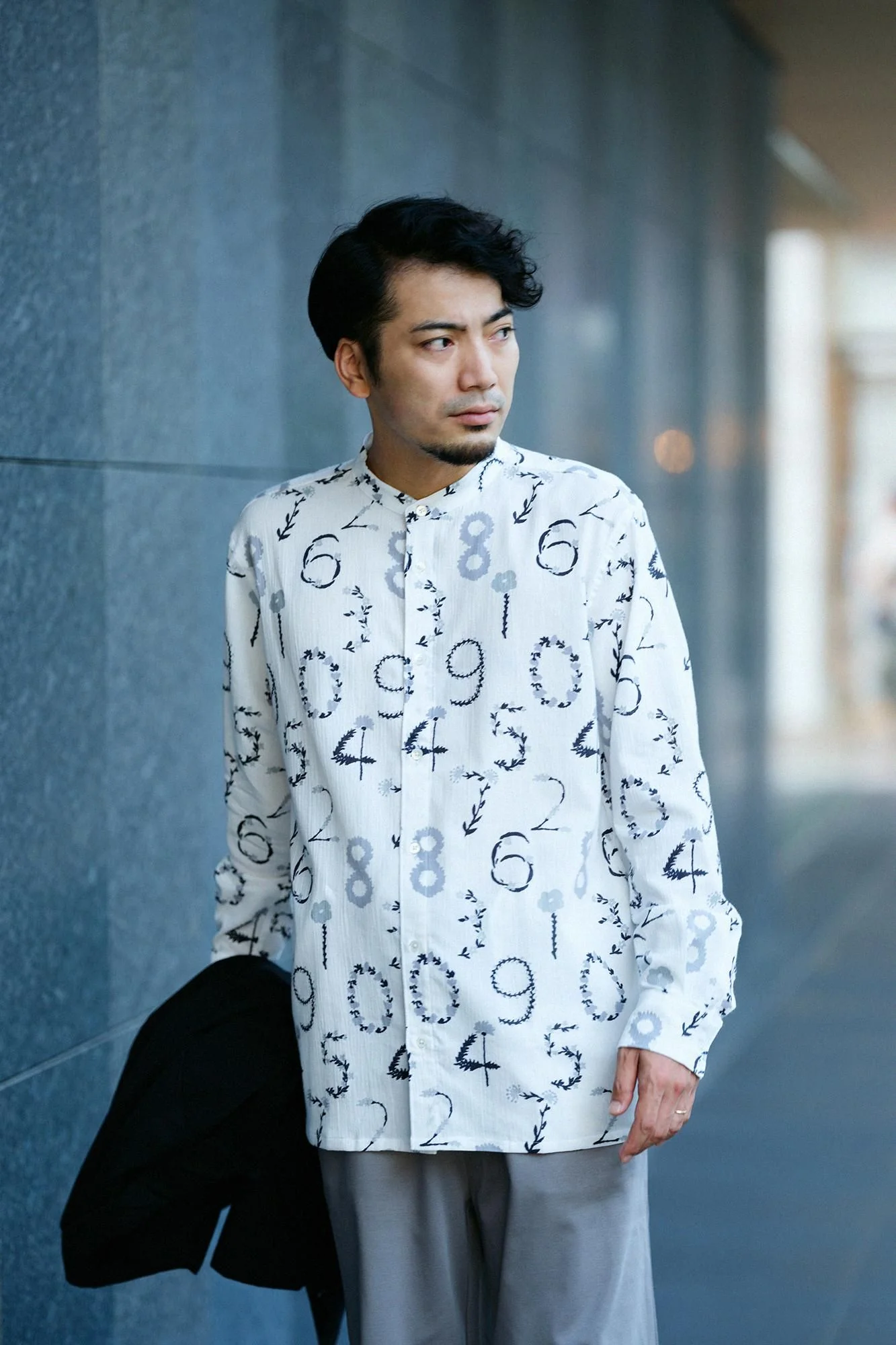 高島縮 20/20 スタンドカラーシャツSP 2.0／花そすう - Image 7