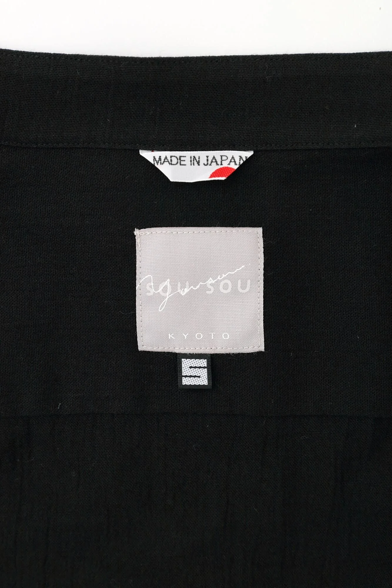 高島縮 20/20 スタンドカラー半袖シャツ SP／濡羽色（ぬればいろ） - Image 17