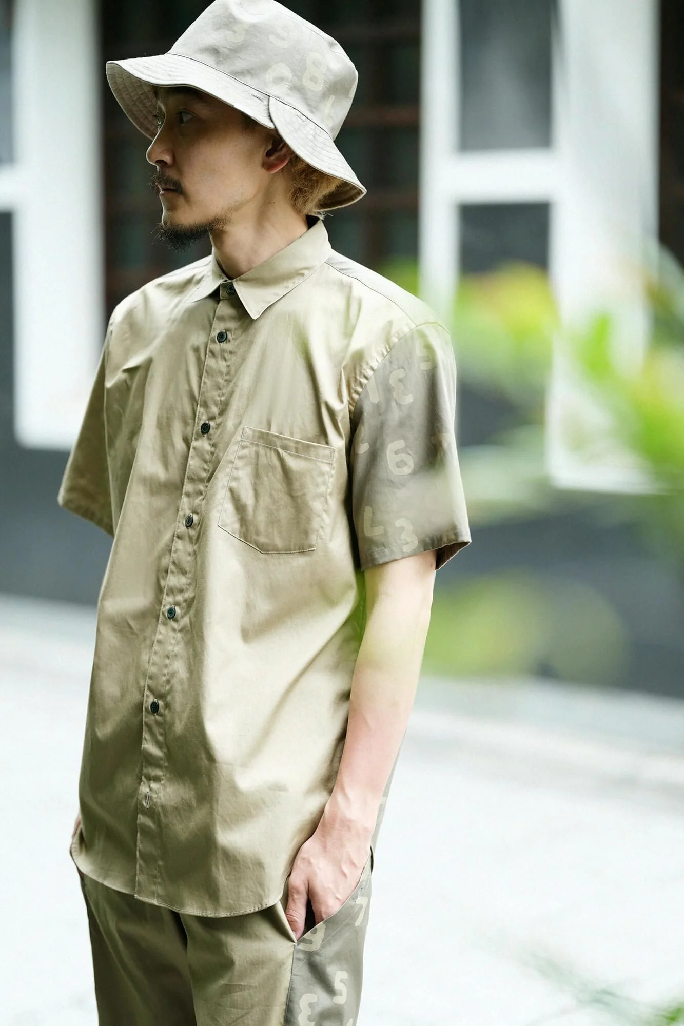 【net限定30%OFF】80双オックス 半袖シャツ／路考茶（ろこうちゃ）×SO-SU-U昆（こん） 上下（しょうか） - Image 13