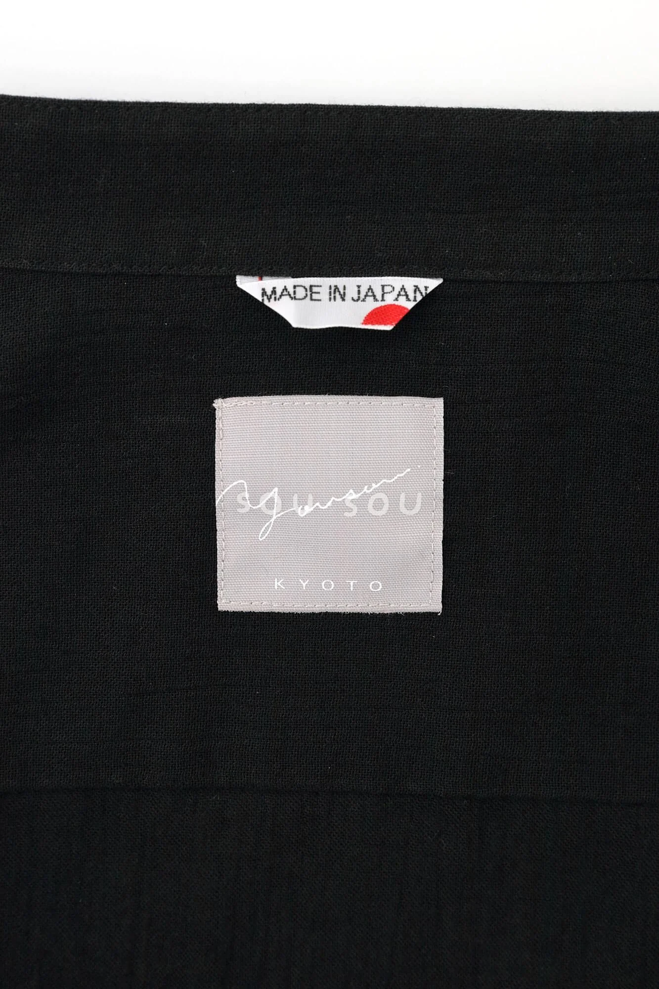 高島縮 20/20 H.N.グランシャツワンピース 6分袖／濡羽色（ぬればいろ） - Image 16