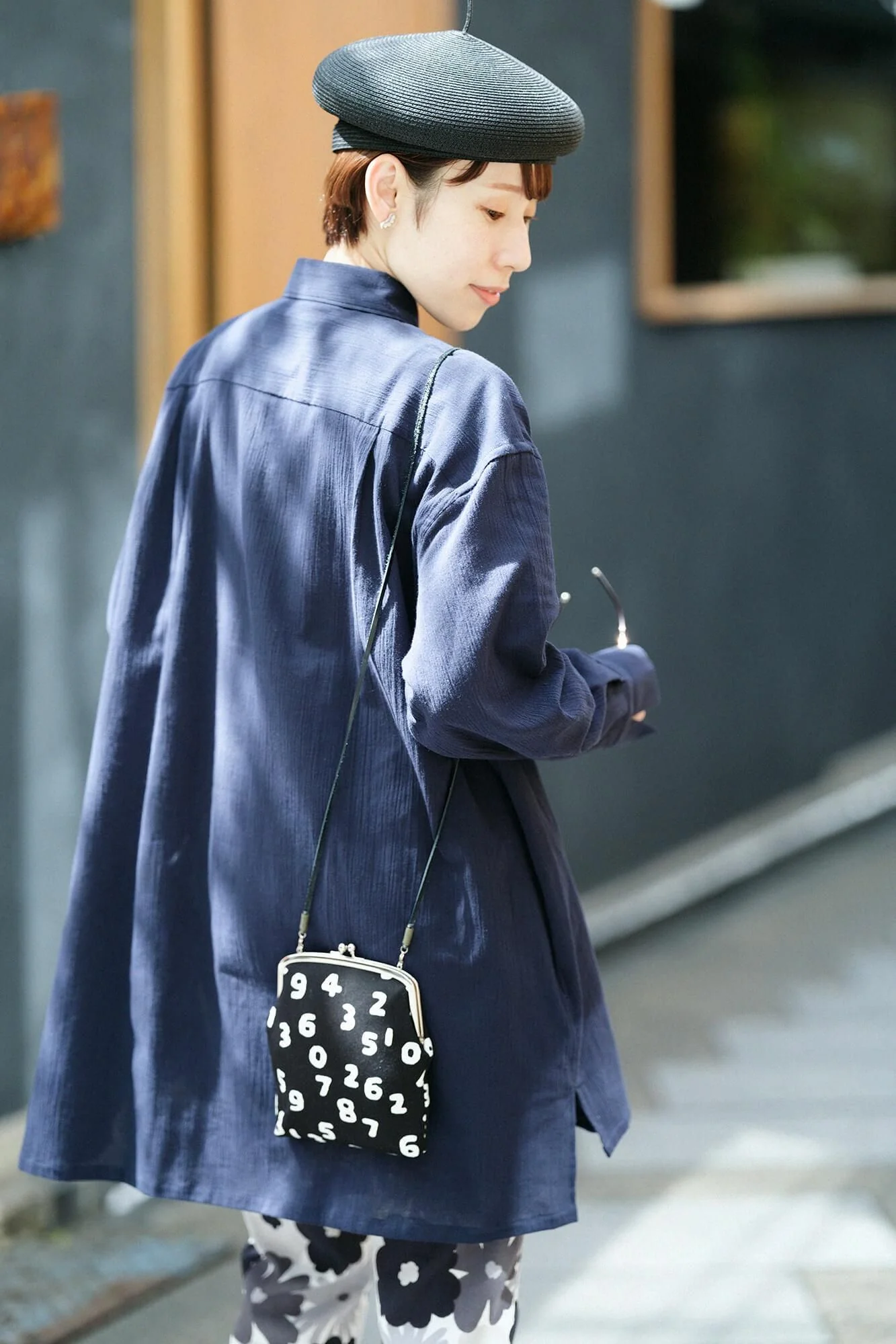 高島縮 20/20 グランチュニックシャツ／留紺（とめこん） - Image 6