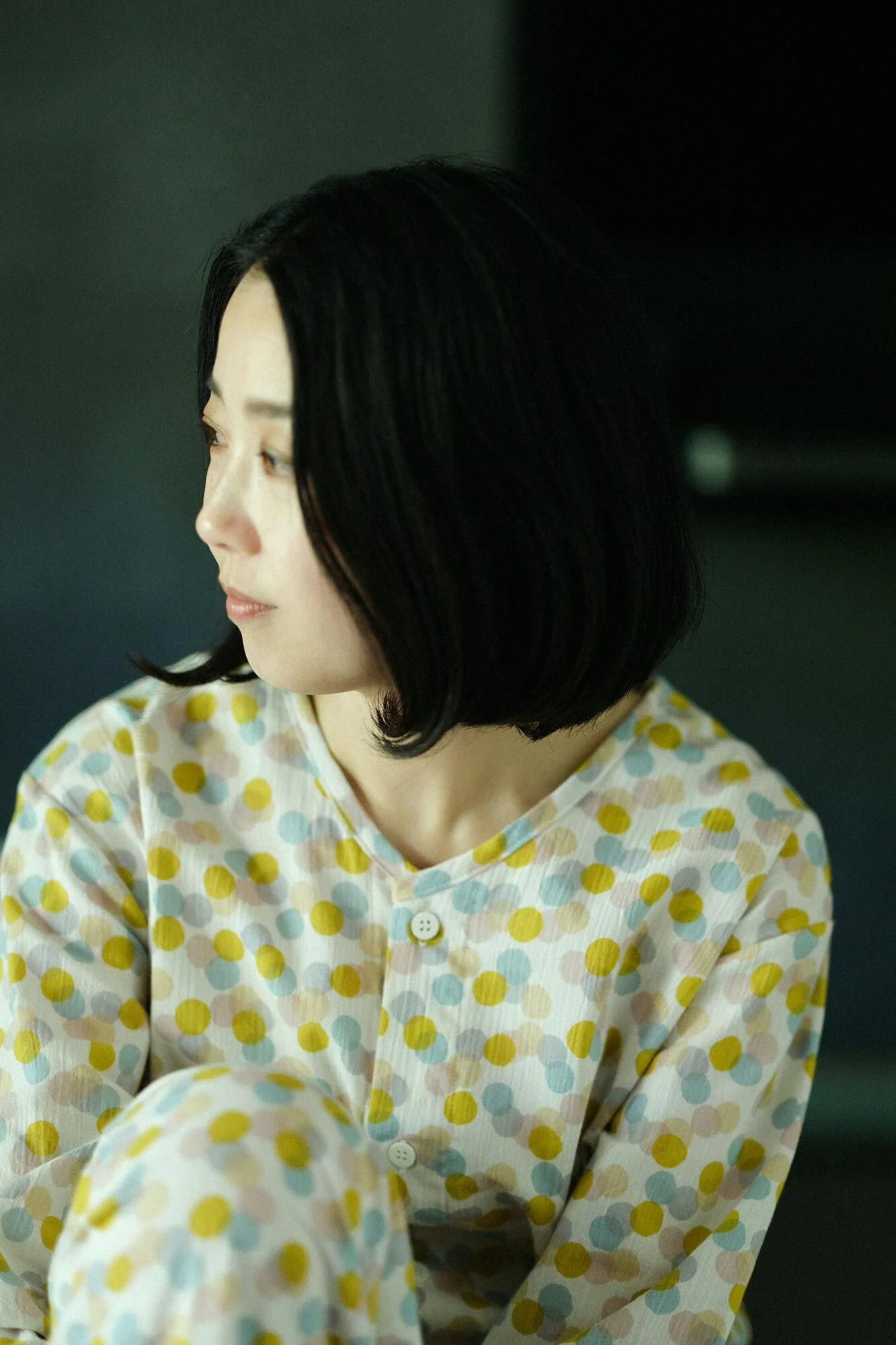 【net限定】高島縮20/20 Vネック テキスタイルパジャマ／ビー玉2 - Image 6