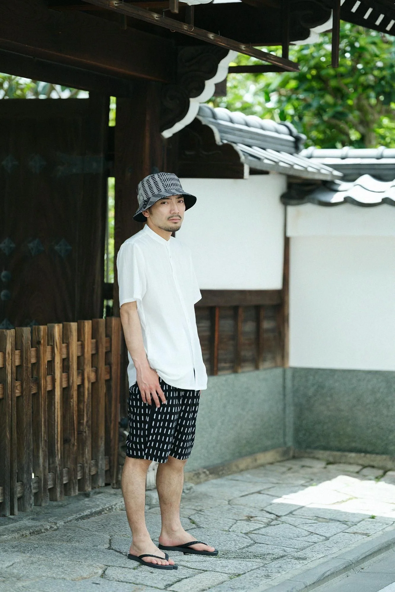 高島縮 20/20 リバーシブルハット/摩天楼(まてんろう) - Image 7