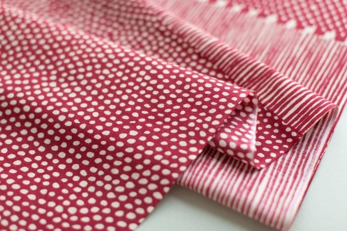 伊勢木綿 textile手ぬぐい/間(ま) 白茶(しらちゃ)×小豆(あずき) - Image 6