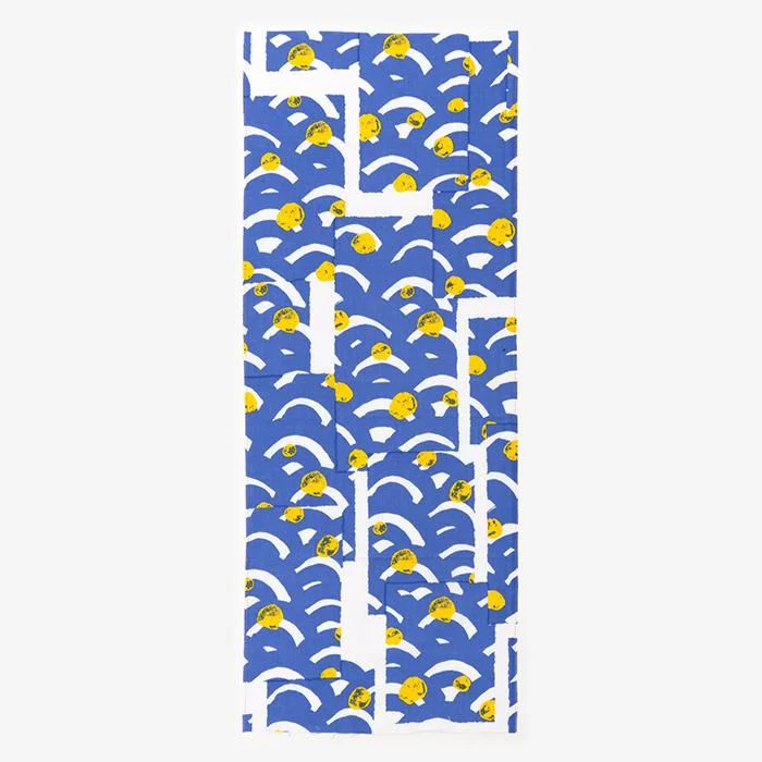 【net限定】伊勢木綿 textile手ぬぐい/青海波(せいがいは)