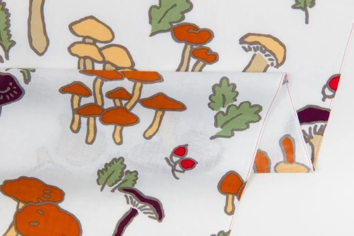 伊勢木綿 textile手ぬぐい／きのこ - Image 3