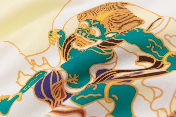 伊勢木綿 textile手ぬぐい/風神雷神(ふうじんらいじん) - Image 3