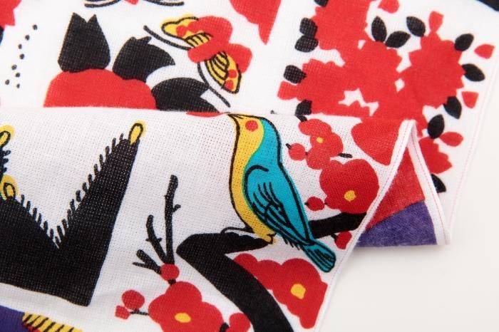 伊勢木綿 textile手ぬぐい/花札(はなふだ) - Image 3