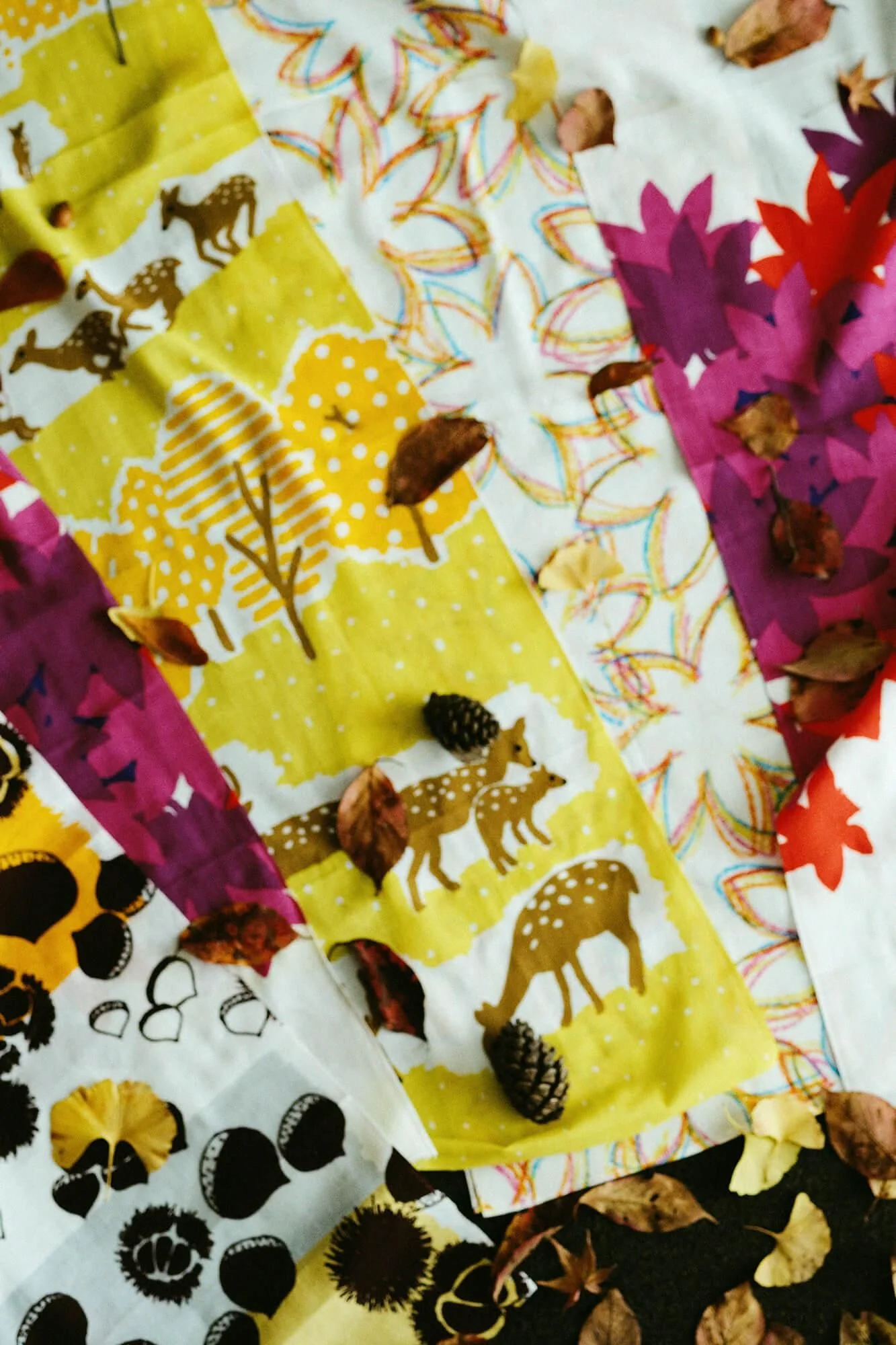 伊勢木綿 textile手ぬぐい／栗ひろい - Image 10