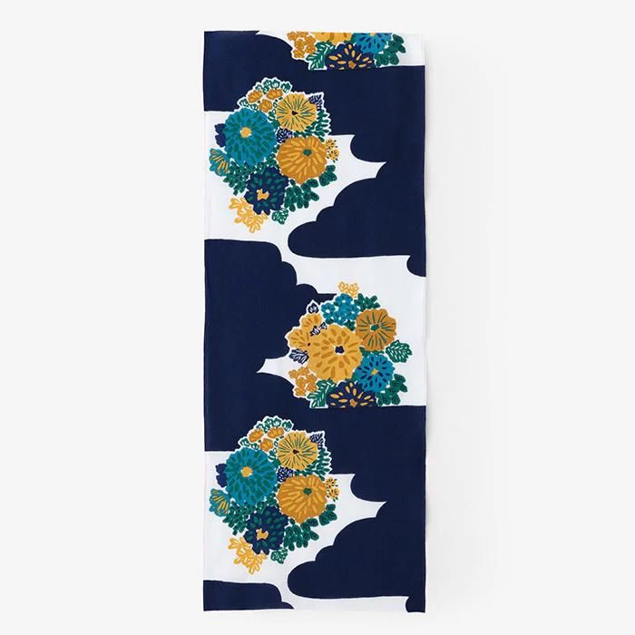 伊勢木綿 textile手ぬぐい／花衣（はなごろも）