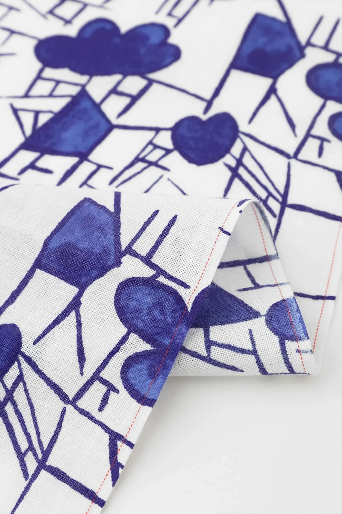 伊勢木綿 textile手ぬぐい／染付梅花氷裂文（そめつけばいかひょうれつもん） 写し（うつし） - Image 8