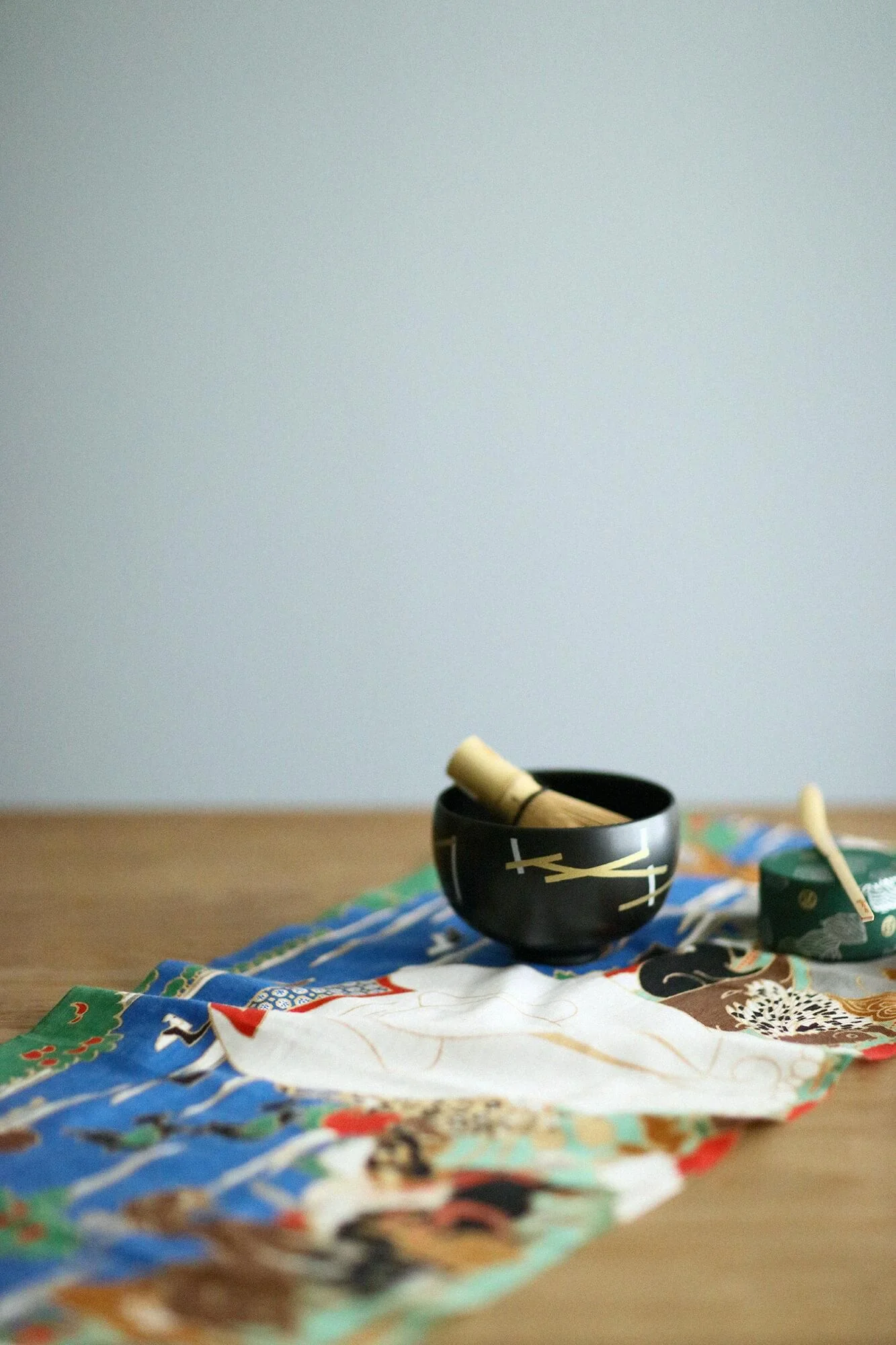伊勢木綿 textile手ぬぐい/若冲(じゃくちゅう) 鳥獣花木図屏風(ちょうじゅうかぼくずびょうぶ) 写し(うつし) - Image 5