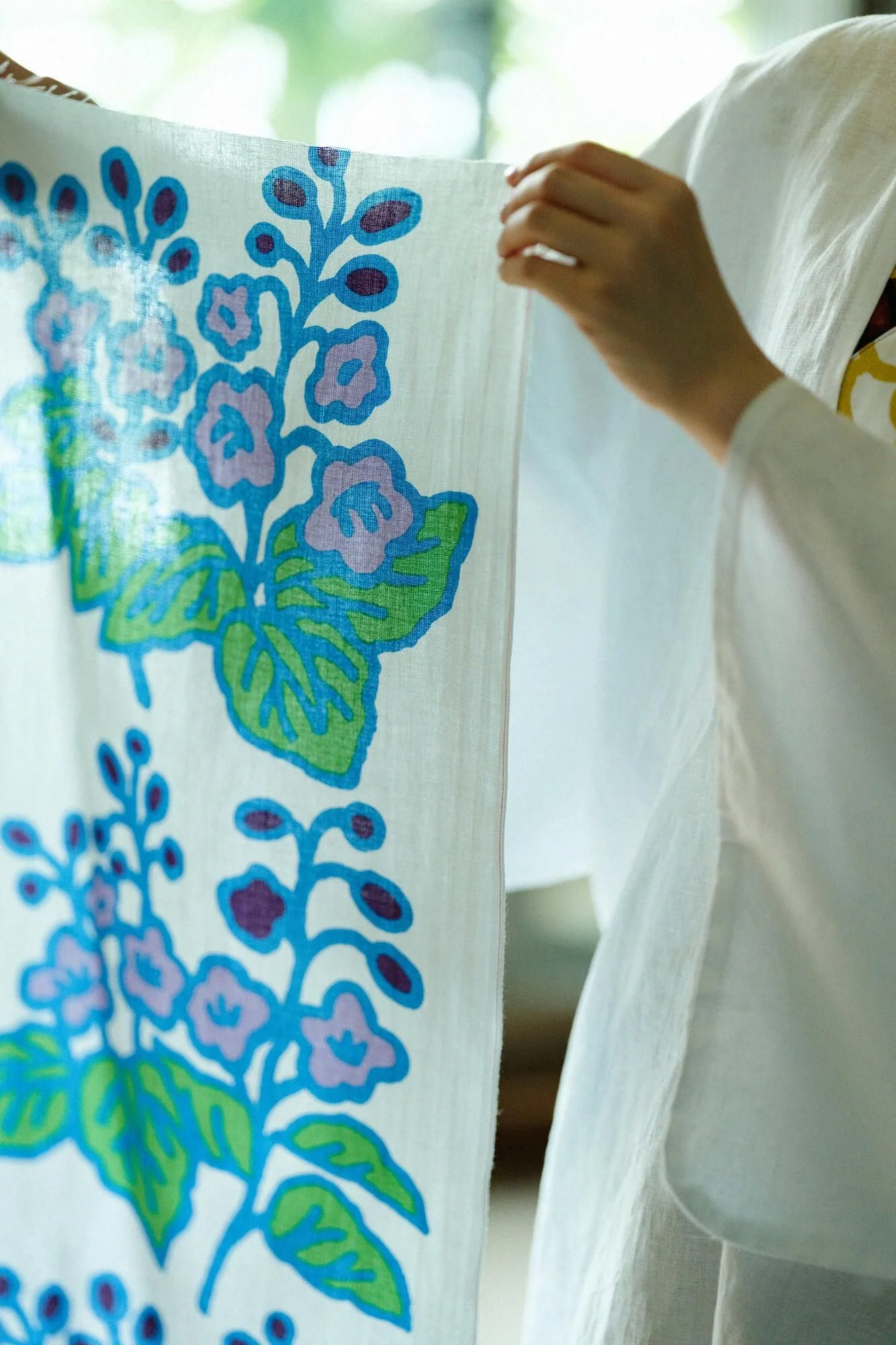 伊勢木綿 textile手ぬぐい／桐始結花（きりはじめてはなをむすぶ） - Image 7