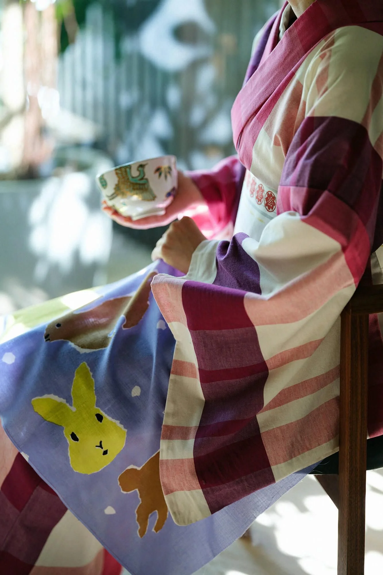 伊勢木綿 textile手ぬぐい／干支手ぬぐい うさぎ 令和5年 - Image 6