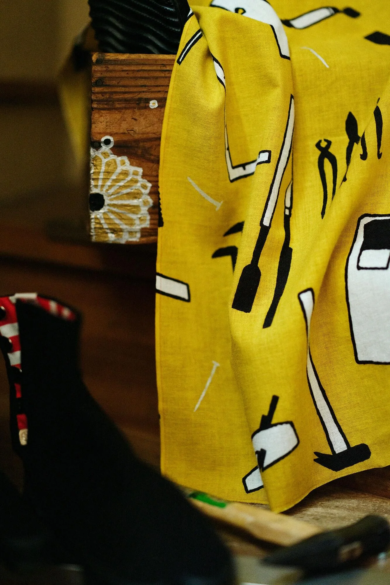 伊勢木綿 textile手ぬぐい/大工道具(だいくどうぐ) - Image 6