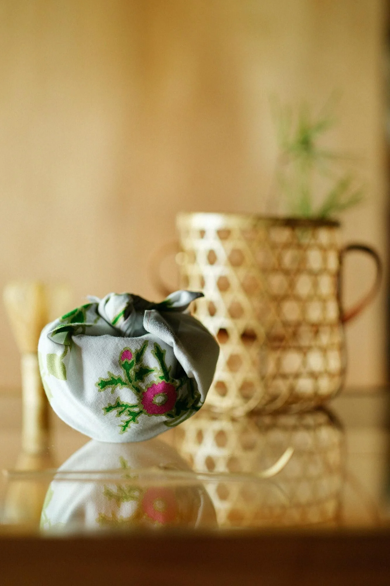 伊勢木綿 textile手ぬぐい/茶花(ちゃばな) - Image 5
