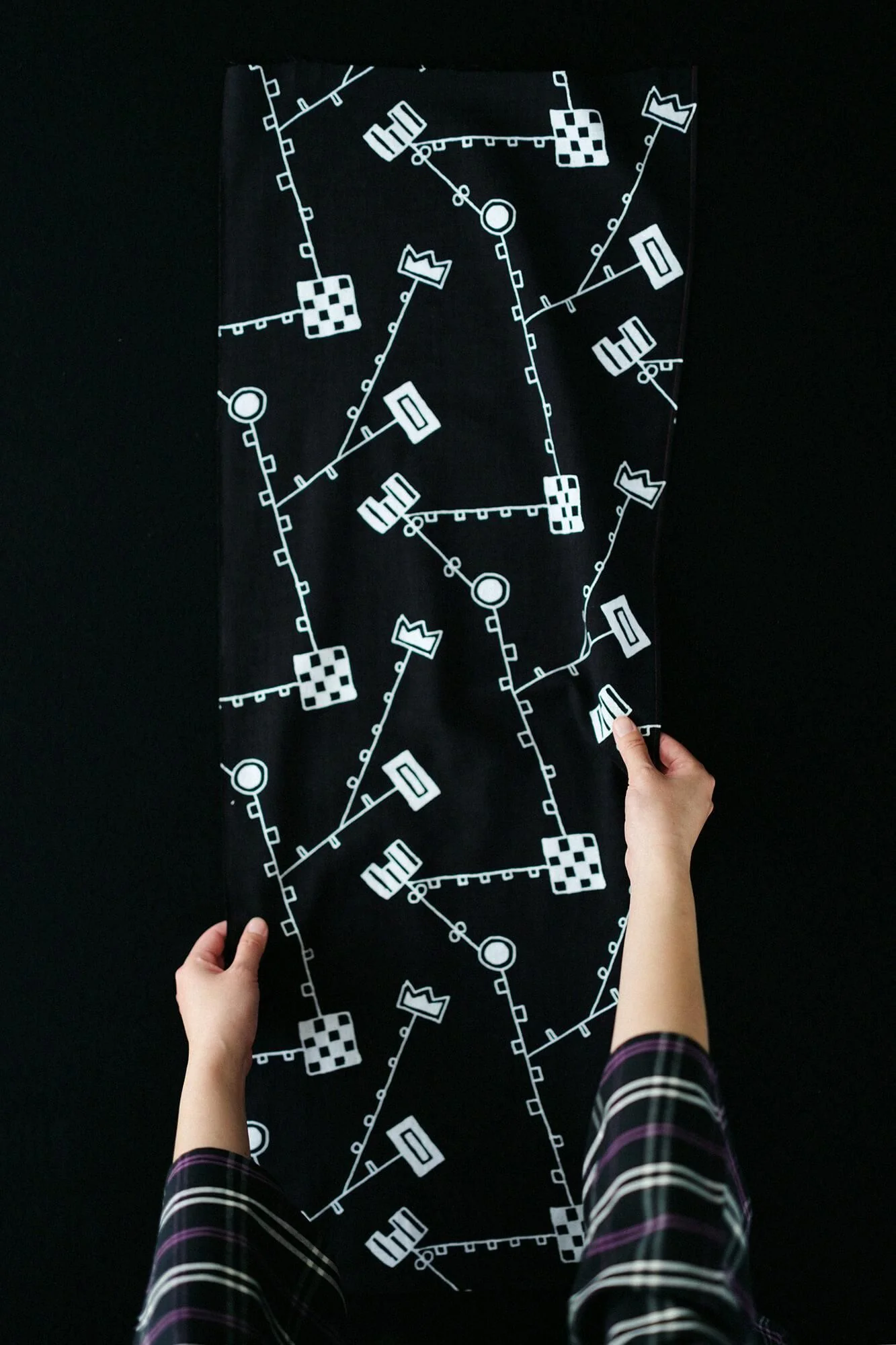 伊勢木綿 textile手ぬぐい/から草あそび - Image 3