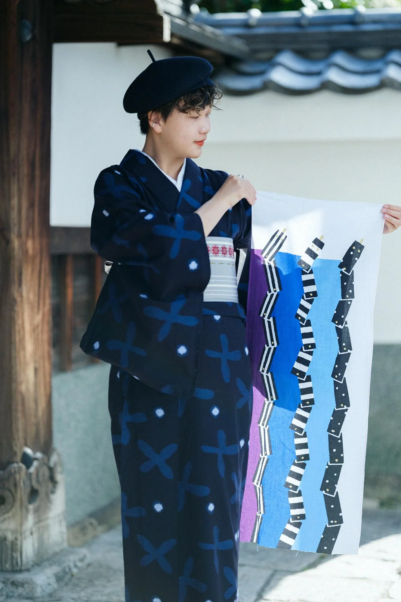 伊勢木綿 textile手ぬぐい／干支 巳（み）令和7年 - Image 4