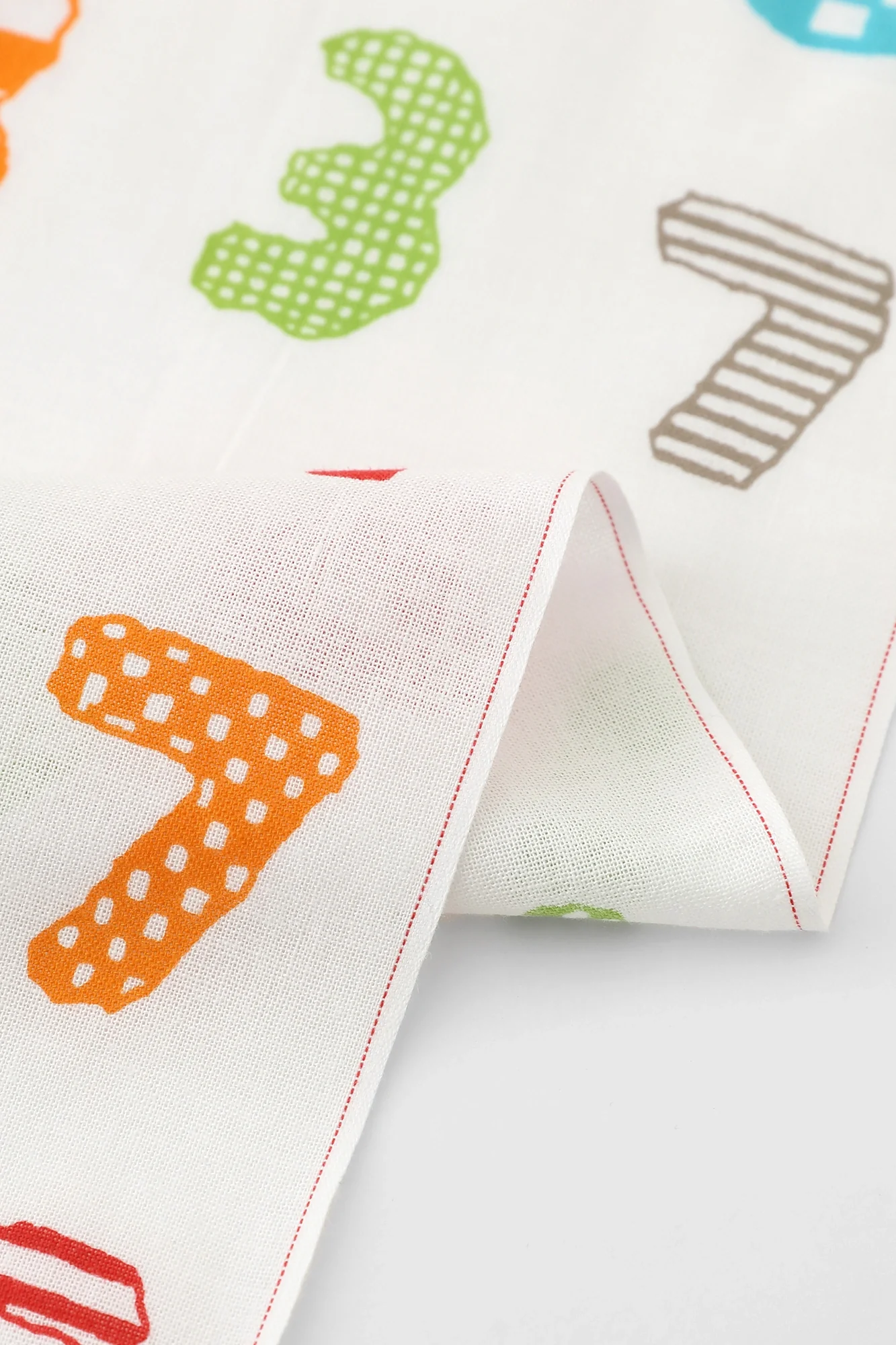 伊勢木綿 textile手ぬぐい／数遊び 五色（ごしき） - Image 2