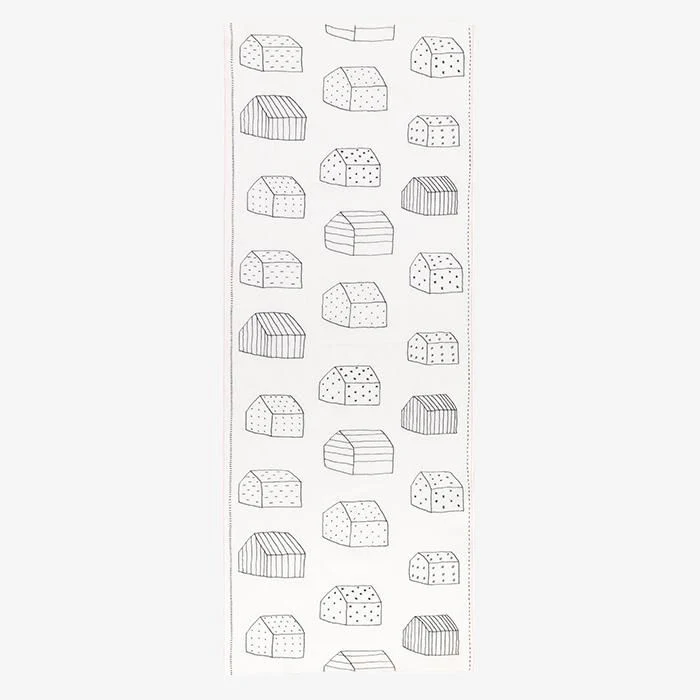 【net限定】伊勢木綿 textile手ぬぐい/家(いえ)