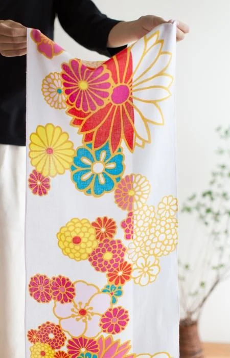 伊勢木綿 textile手ぬぐい/金襴緞子(きんらんどんす) - Image 3