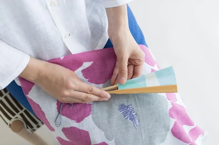 伊勢木綿 textile手ぬぐい(ひめ丈)/優 桃花色(ももはないろ) - Image 5