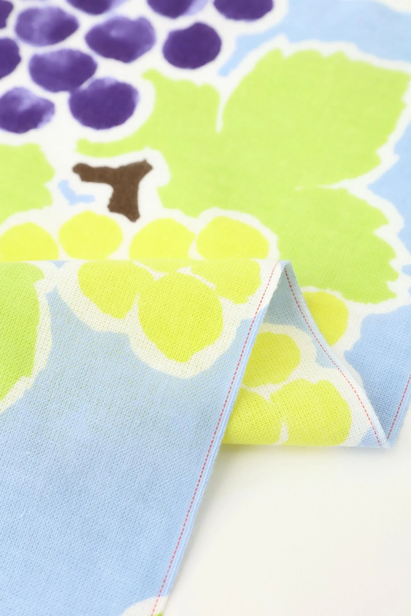 伊勢木綿 textile手ぬぐい(ひめ丈)/ぶどう狩り - Image 2