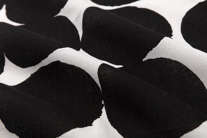伊勢木綿 textile手ぬぐい(ひめ丈)/おはじき大 つくも×濡羽色(ぬればいろ) - Image 4