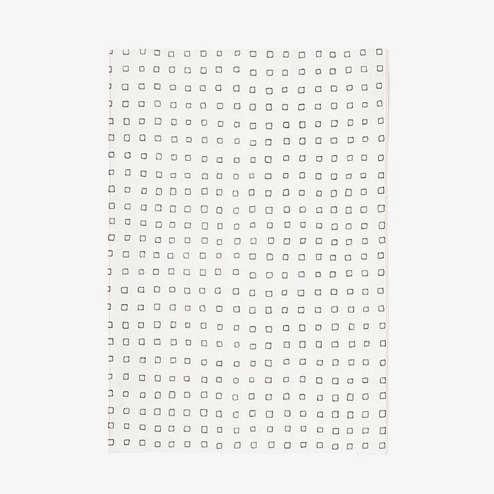 伊勢木綿 textile手ぬぐい(ひめ丈)/枡(ます) つくも×濡羽色