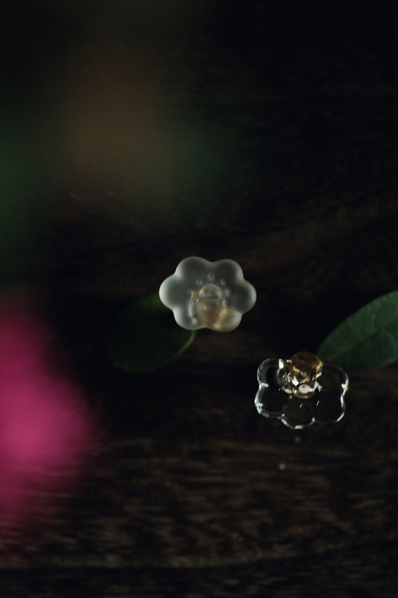 SOU・SOU×HARIO Lampwork Factory ピアス・イヤリング(片耳)/ほほえみ フロスト - Image 4