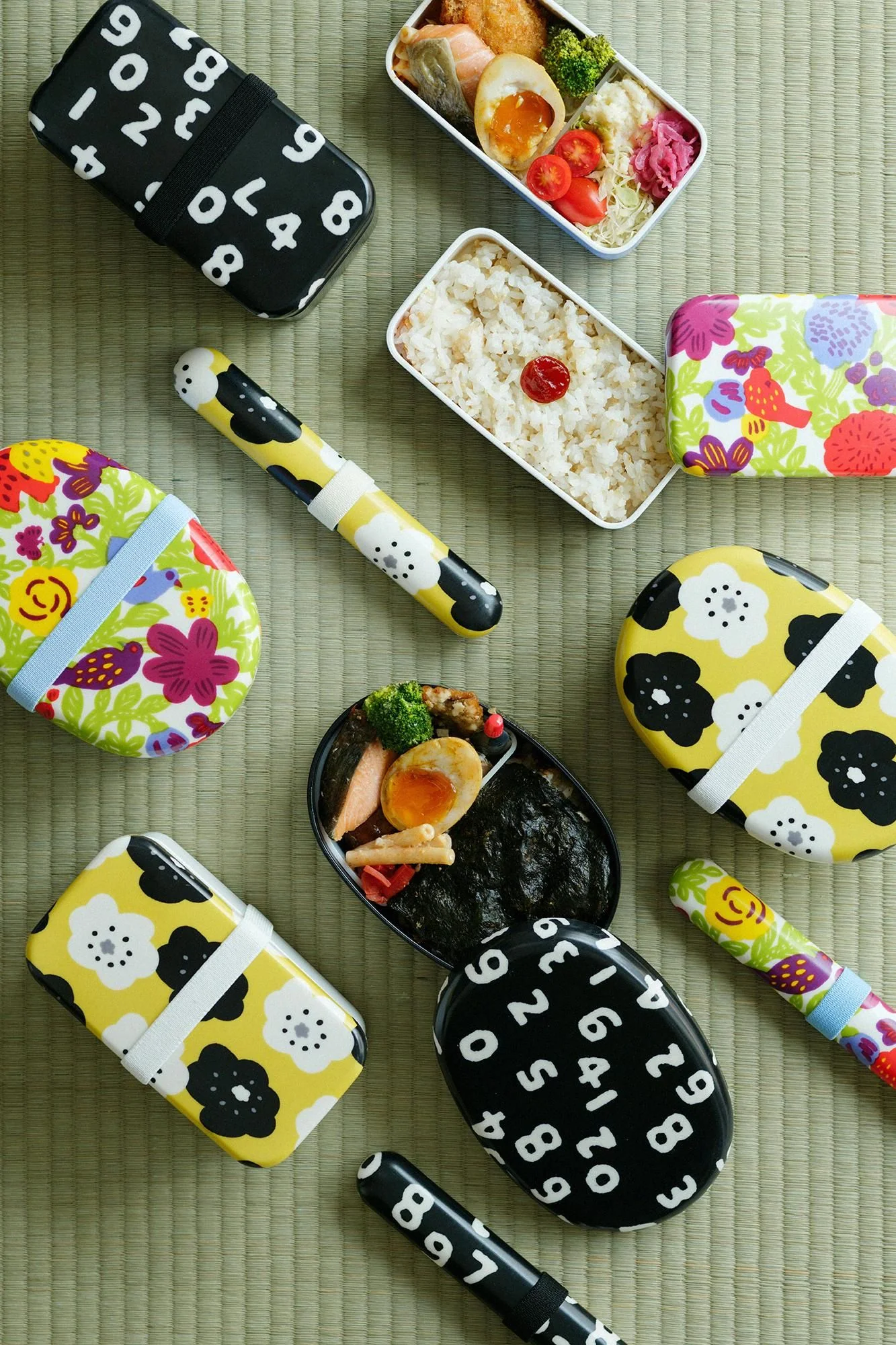 SOU・SOU×POKETLE 布貼弁当箱 円/とり - Image 5