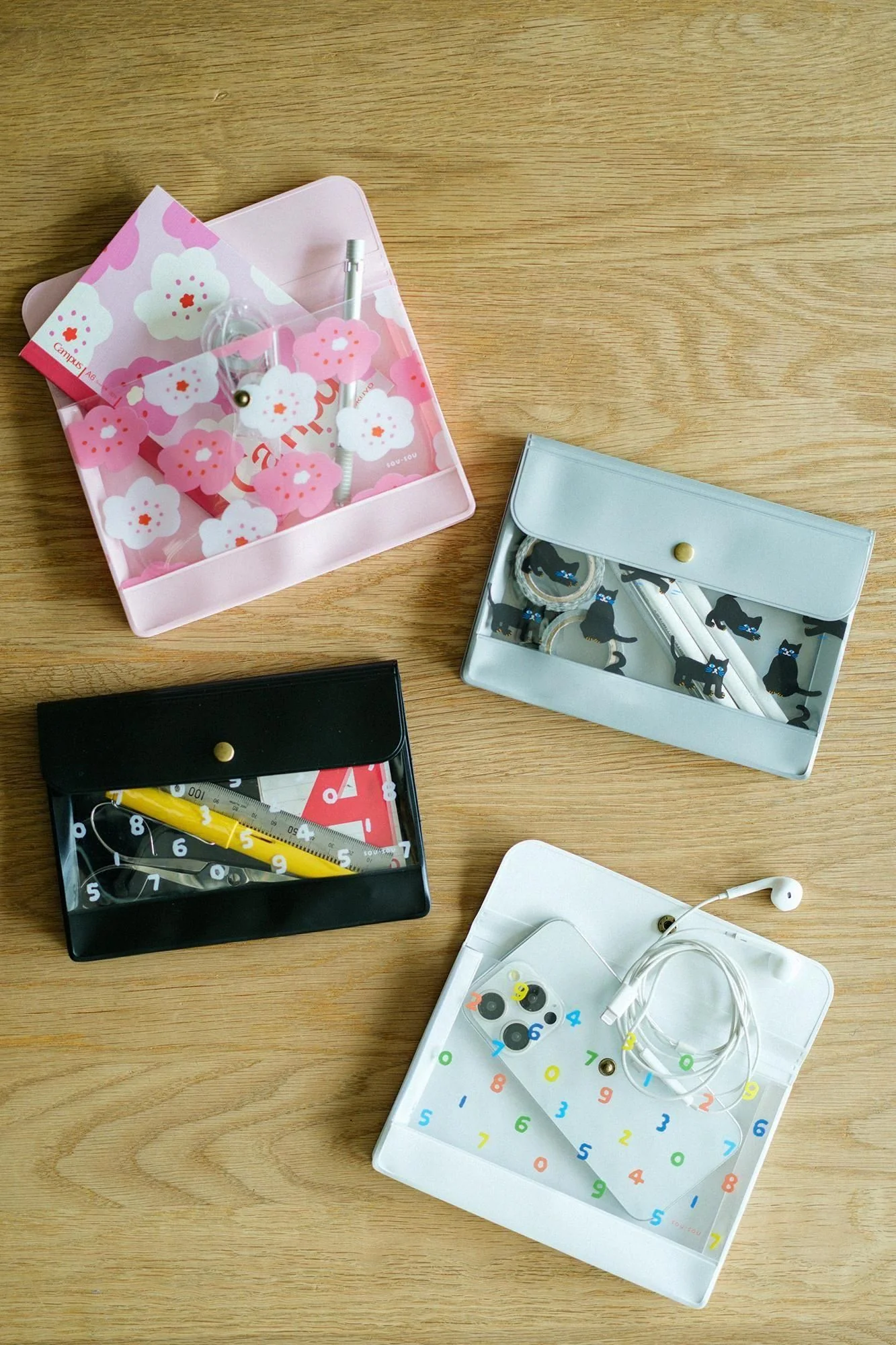SOU・SOU×PHP研究所 PVCポーチ/SO-SU-U 黒 - Image 5