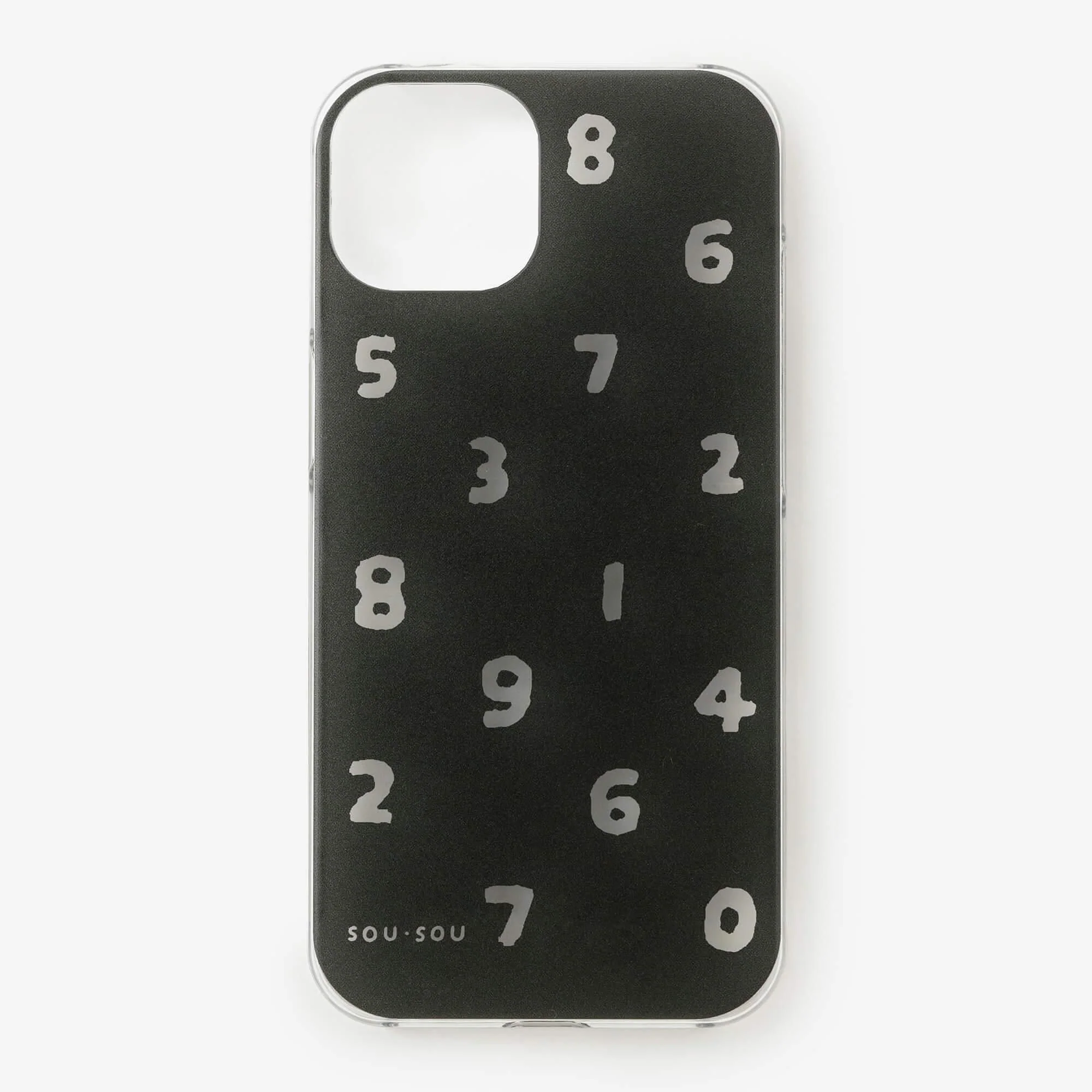 iPhone_14 テキスタイルカバー/クリア・SO-SU-U 濡羽色
