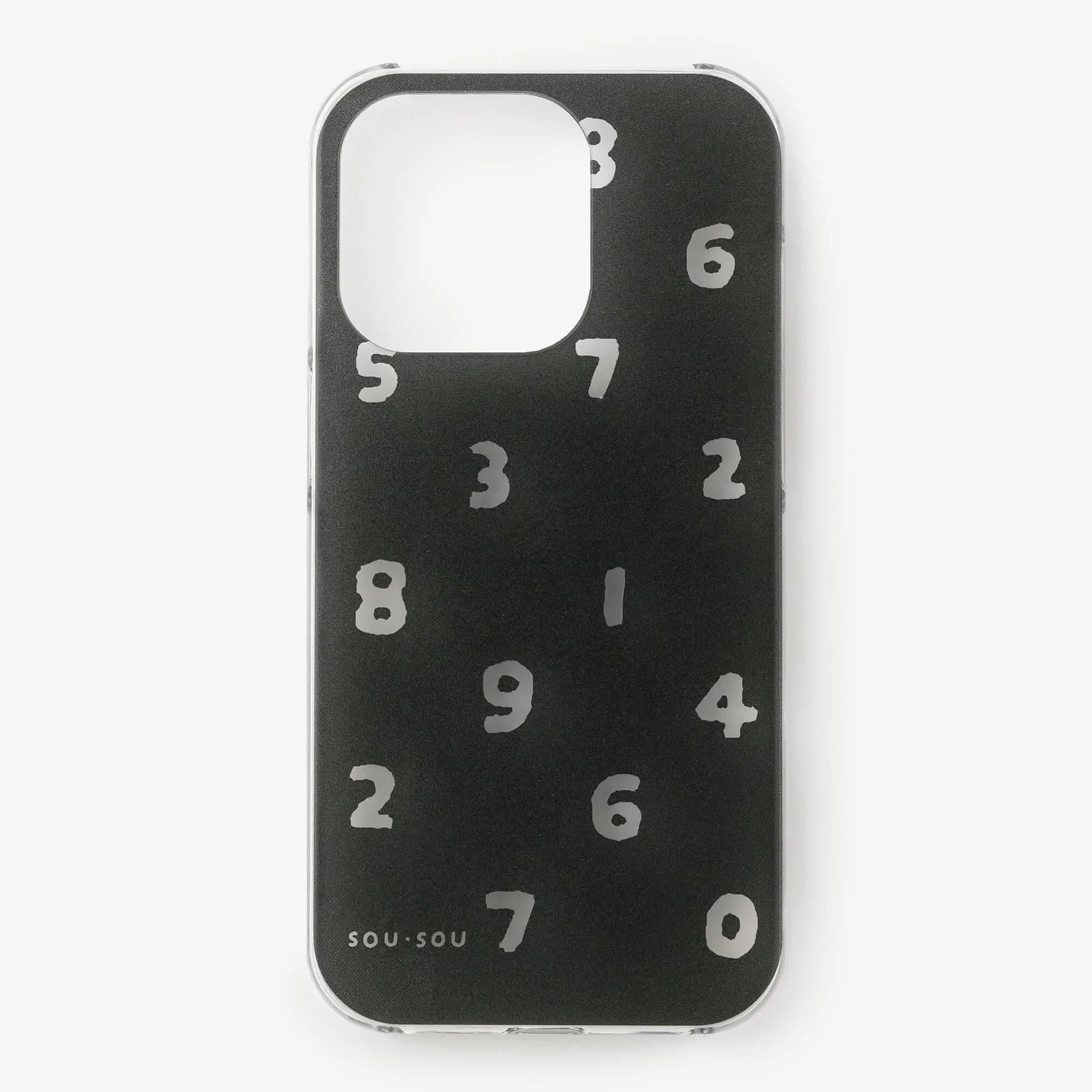 iPhone_14_Pro テキスタイルカバー/クリア・SO-SU-U 濡羽色