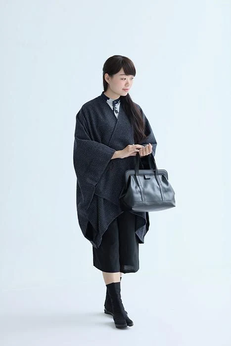 SOU・SOU×Y’SACCS フェイクレザー トートガマ 中／濡羽色（ぬればいろ）×SO-SU-U昆（こん） - Image 3