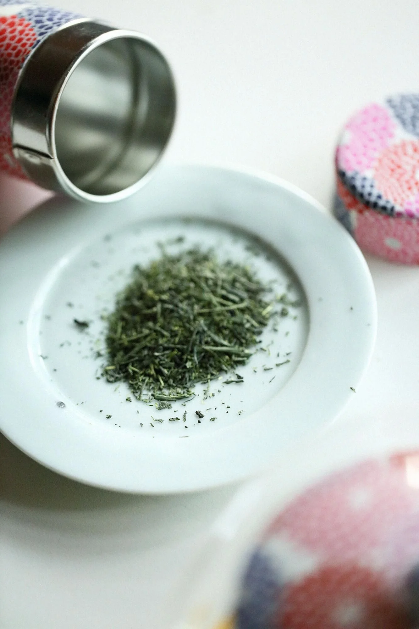 耐熱ガラス急須＆茶缶セット／菊づくし つくも - Image 4