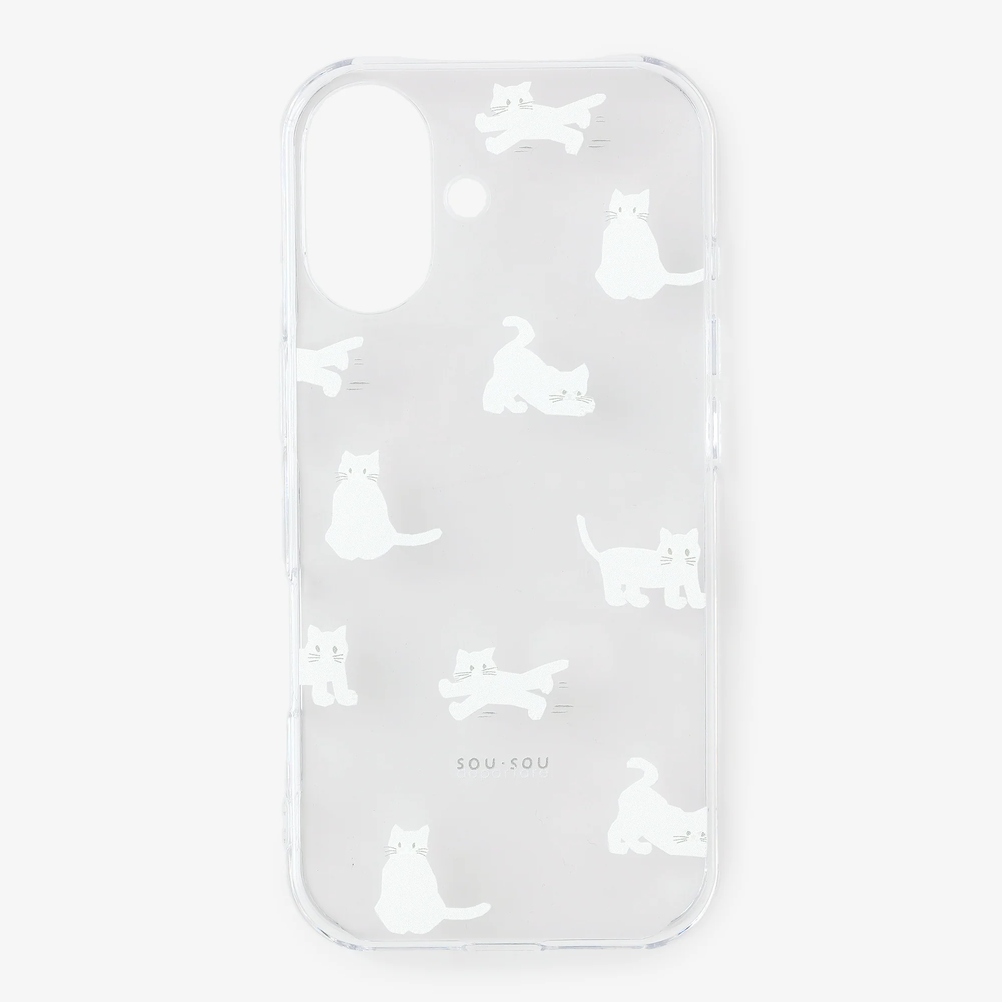 iPhone_17series テキスタイルカバー/ねこ