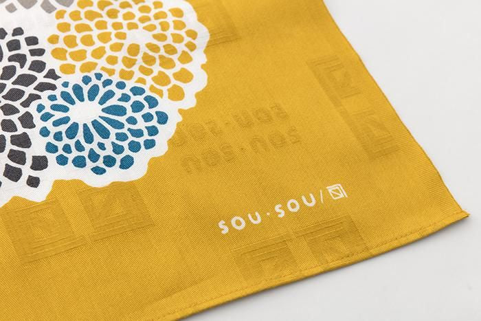 SOU・SOU×荒川益次郎商店 風呂敷(大)/菊づくし 東風(こち) - Image 2