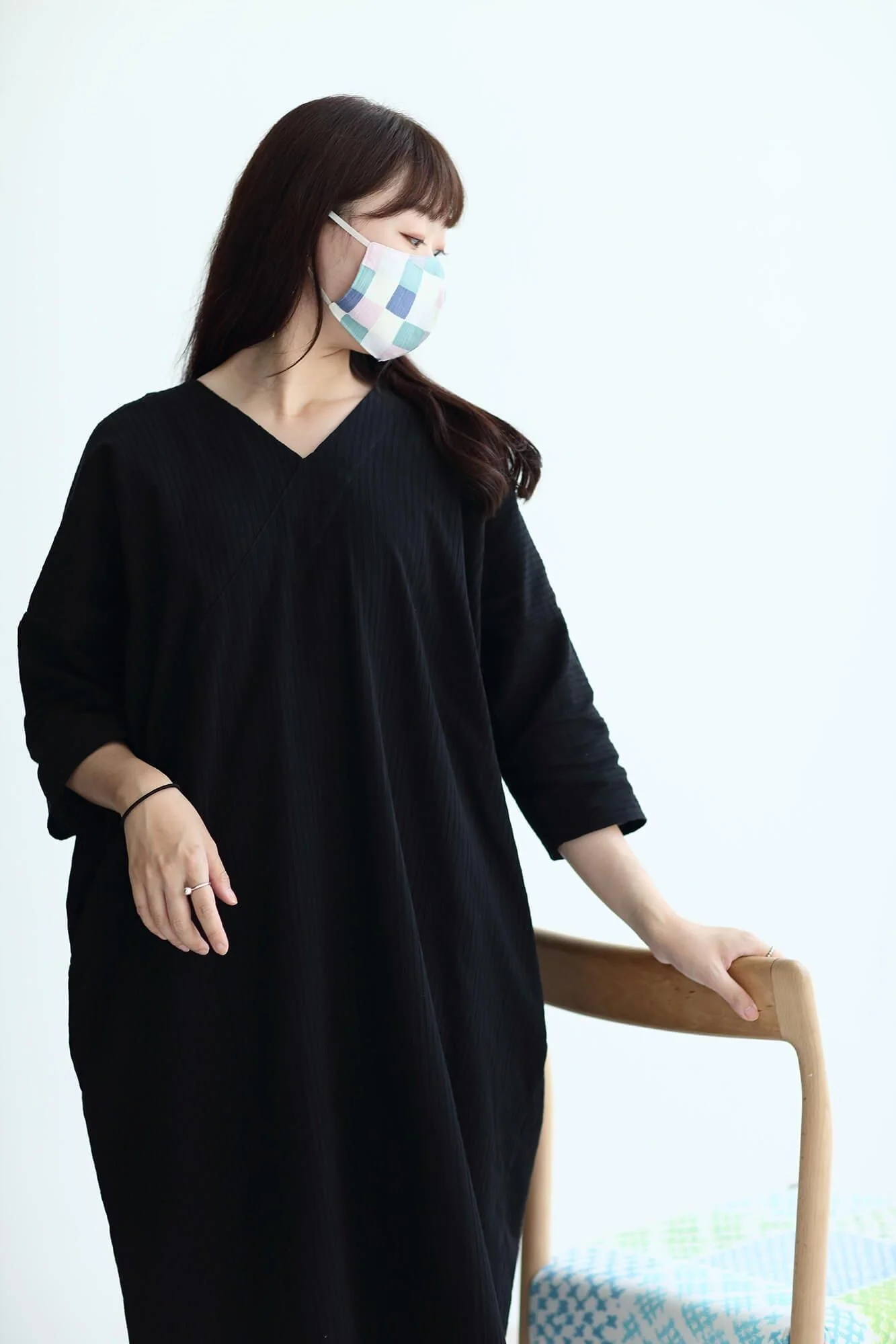◎【30%OFF】高島縮 テキスタイルマスク／日々（ひび） - Image 4