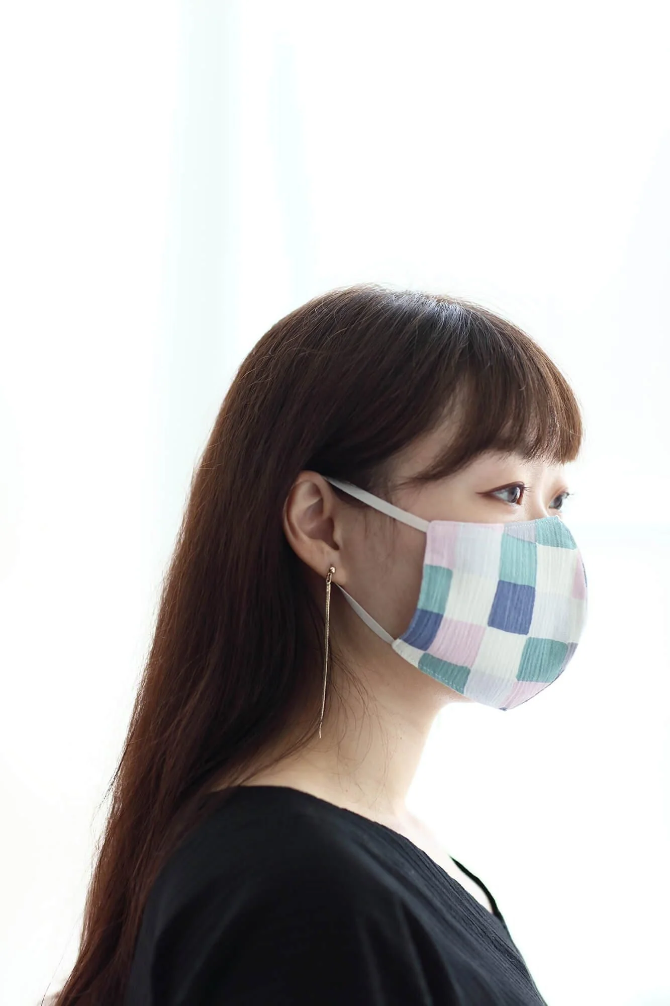 ◎【30%OFF】高島縮 テキスタイルマスク／日々（ひび） - Image 5