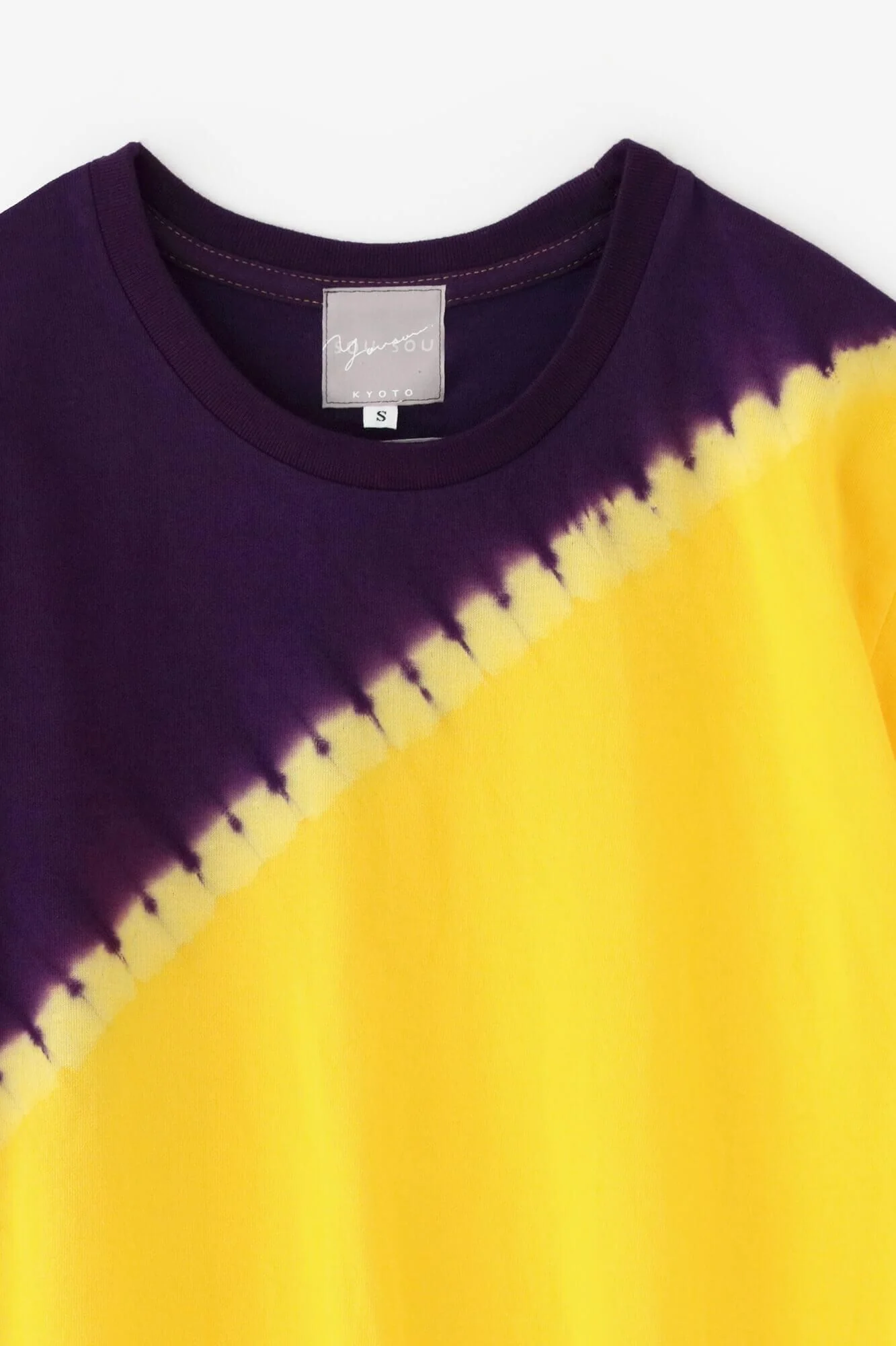 【net限定】近清絞り 染め分け半袖Tシャツ[5.0]／メッセンジャー デイジー×パープル - Image 12