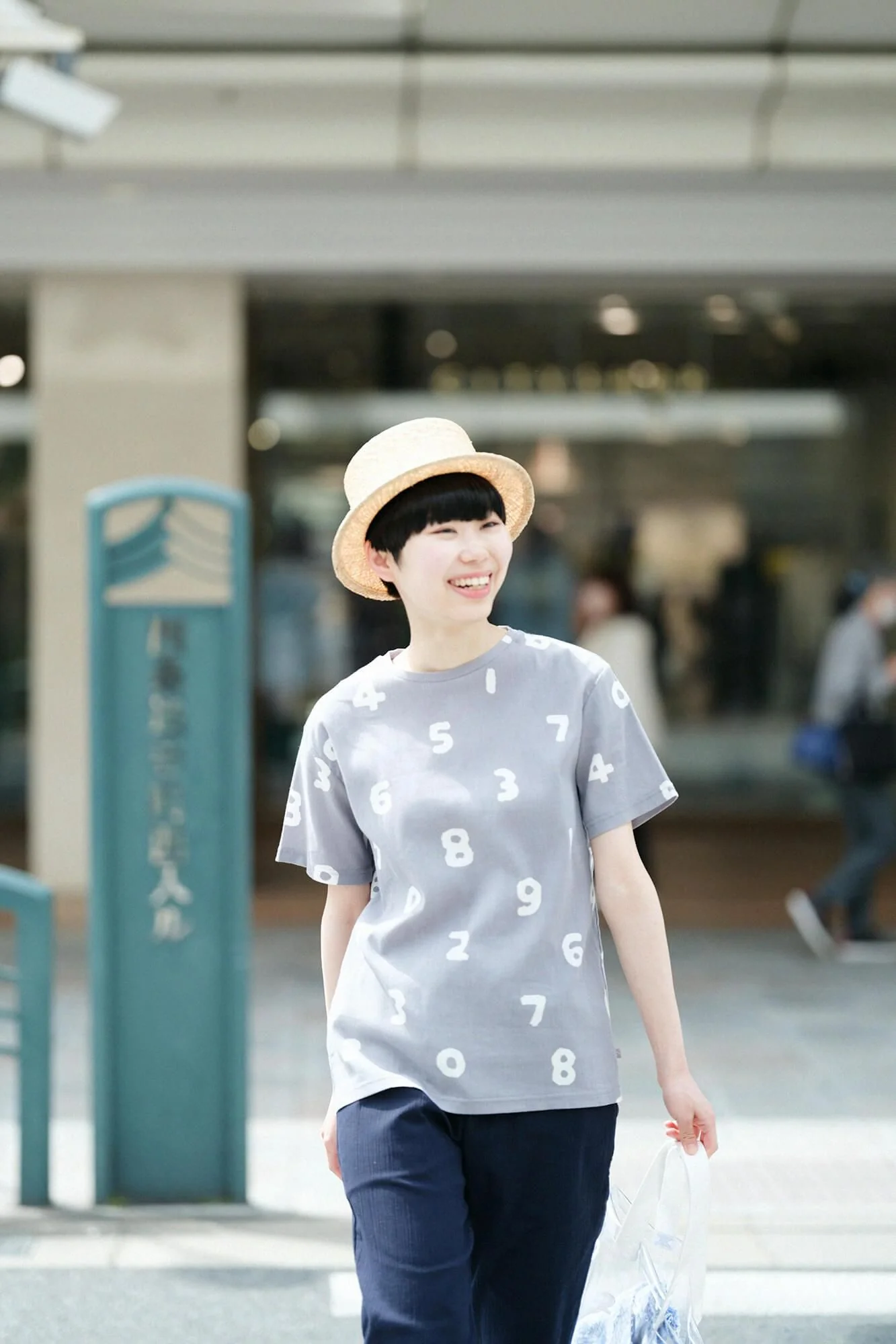 高島縮 40/40 半袖Tシャツ／SO-SU-U 薄墨色（うすずみいろ） - Image 4
