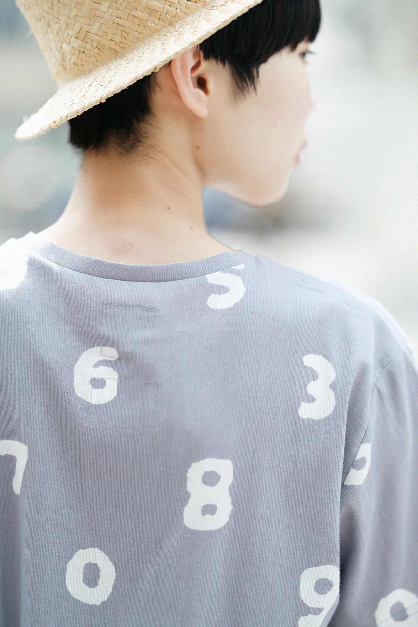 高島縮 40/40 半袖Tシャツ／SO-SU-U 薄墨色（うすずみいろ） - Image 8